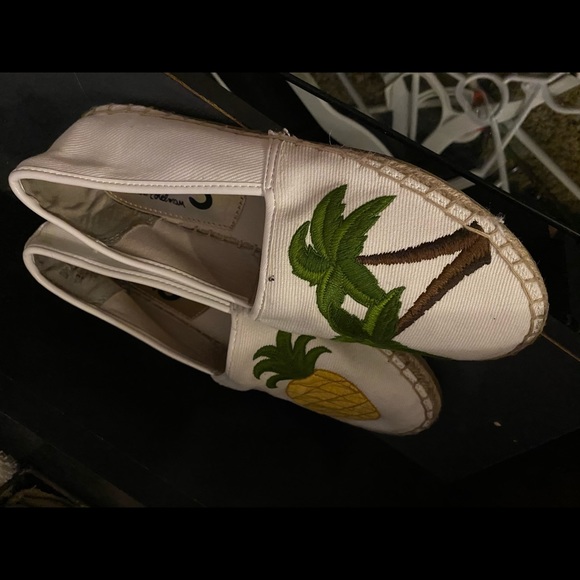 Circus shoes size 6 flats woman tropical palms - Picture 5 of 5